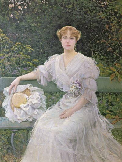Portrait of Marguerite Durand (1864-1936) 1897 by Jules Cayron